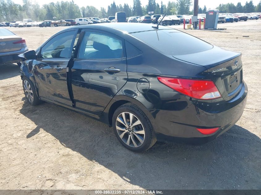 2017 Hyundai Accent Value Edition VIN: KMHCT4AE5HU357678 Lot: 39832235