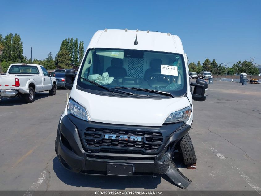 VIN 3C6LRVDG1PE518392 2023 RAM PROMASTER 2500 HIGH ROOF 159 WB