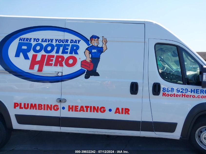 VIN 3C6LRVDG1PE518392 2023 RAM PROMASTER 2500 HIGH ROOF 159 WB