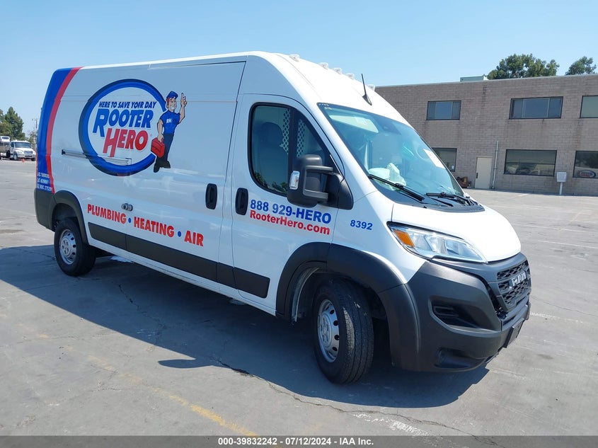 VIN 3C6LRVDG1PE518392 2023 RAM PROMASTER 2500 HIGH ROOF 159 WB