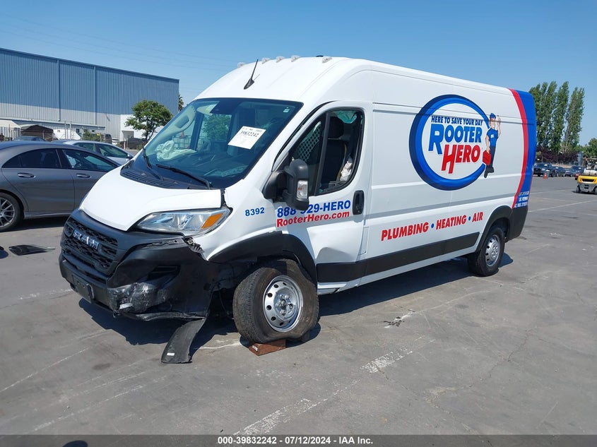 VIN 3C6LRVDG1PE518392 2023 RAM PROMASTER 2500 HIGH ROOF 159 WB