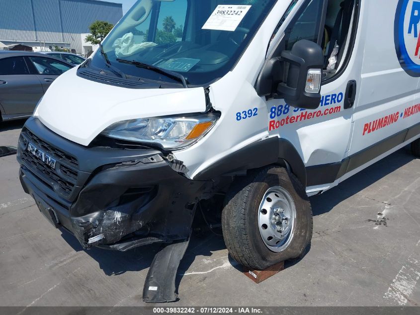 VIN 3C6LRVDG1PE518392 2023 RAM PROMASTER 2500 HIGH ROOF 159 WB