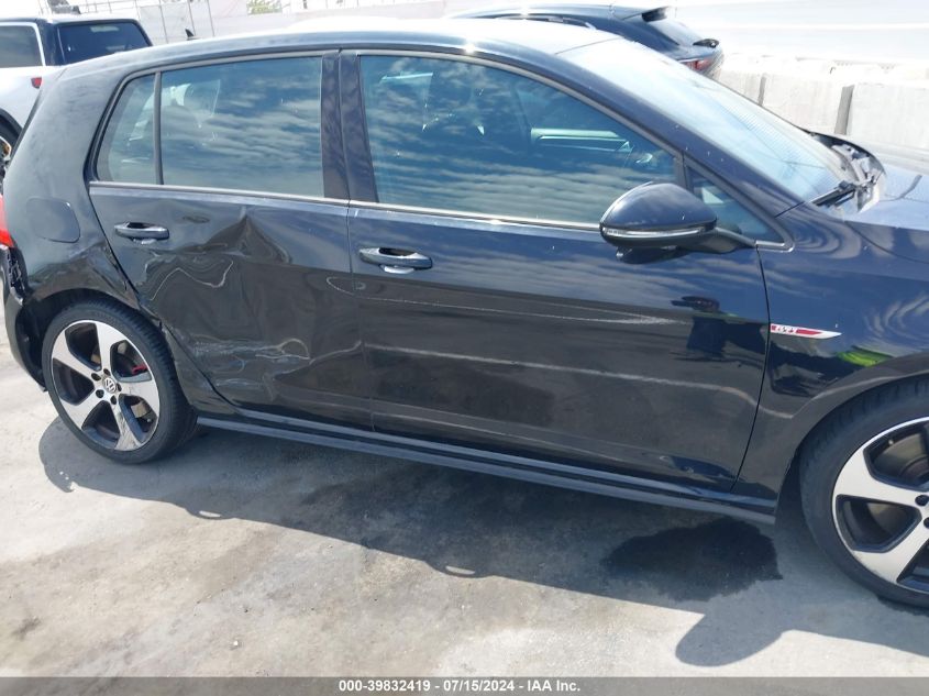 2015 Volkswagen Gti VIN: 3VW447AU8FM061762 Lot: 39832419