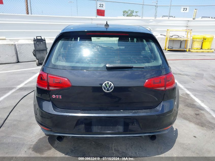 2015 Volkswagen Gti VIN: 3VW447AU8FM061762 Lot: 39832419