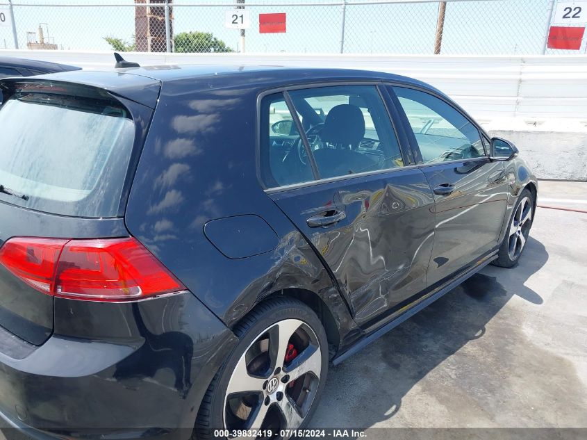 2015 Volkswagen Gti VIN: 3VW447AU8FM061762 Lot: 39832419