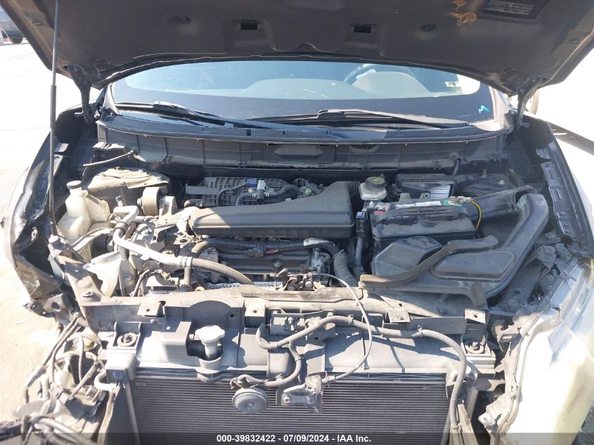 2015 Nissan Rogue S VIN: KNMAT2MT7FP555376 Lot: 39832422