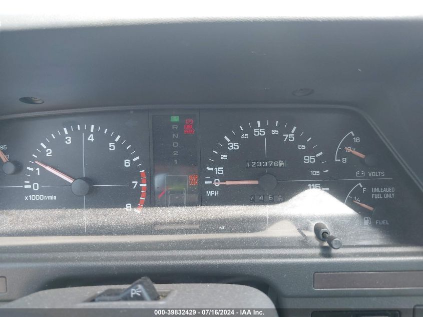 1989 Subaru Gl 4Wd VIN: JF2AC53BXKF222861 Lot: 39832429