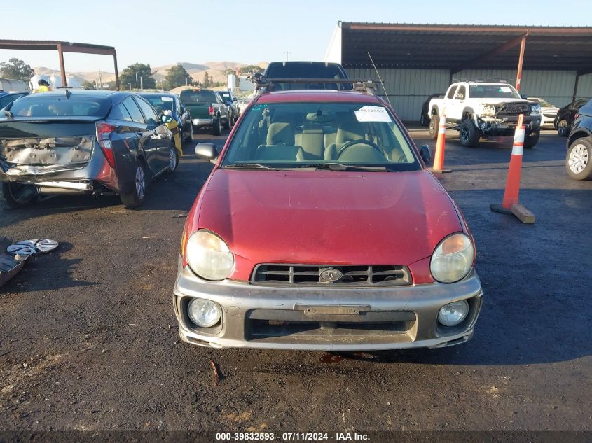 2003 Subaru Impreza Outback Sport VIN: JF1GG68523G805738 Lot: 39832593