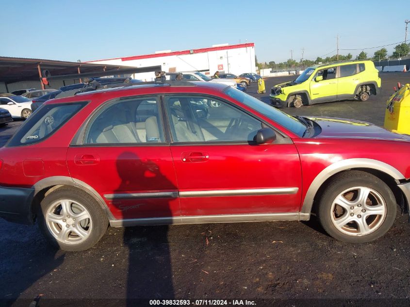 2003 Subaru Impreza Outback Sport VIN: JF1GG68523G805738 Lot: 39832593