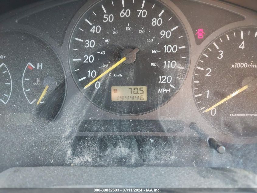 2003 Subaru Impreza Outback Sport VIN: JF1GG68523G805738 Lot: 39832593