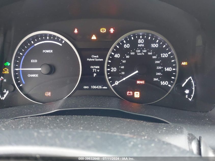 2015 Lexus Es 300H VIN: JTHBW1GG0F2088656 Lot: 39832648