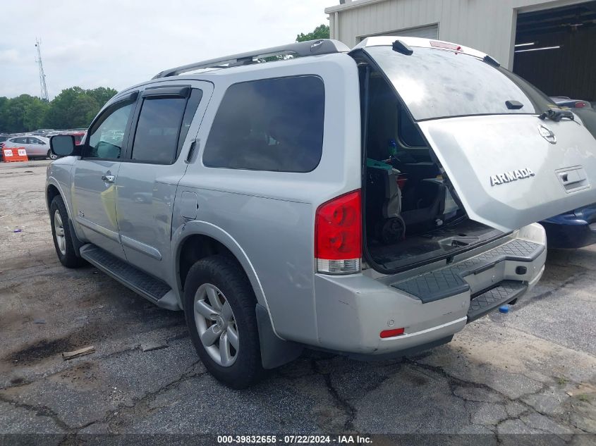 2008 Nissan Armada Se VIN: 5N1BA08D48N603251 Lot: 39832655