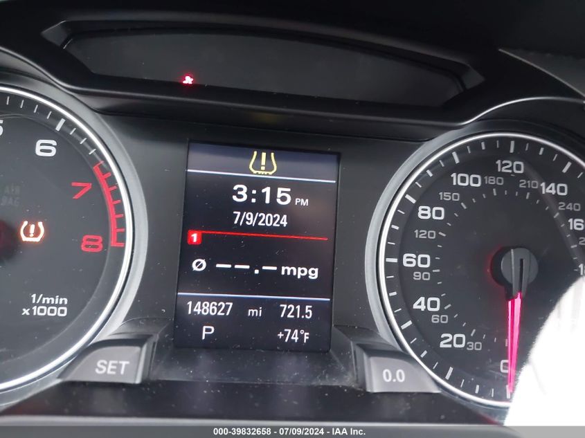 2009 Audi A4 2.0T Premium VIN: WAUSF78K99N062967 Lot: 39832658