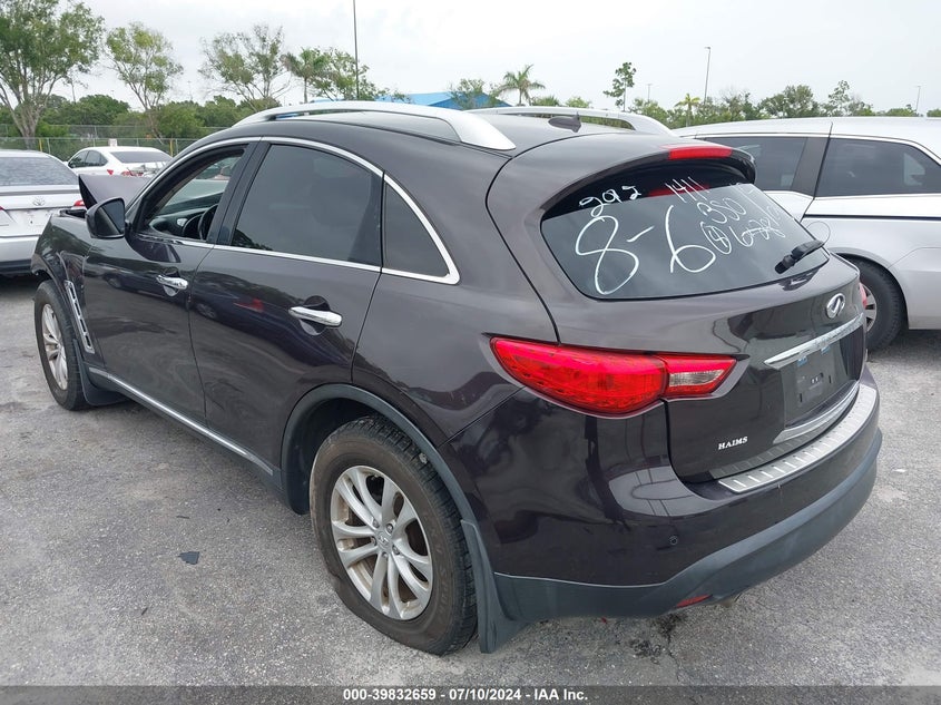 2012 Infiniti Fx35 VIN: JN8AS1MU6CM121201 Lot: 39832659