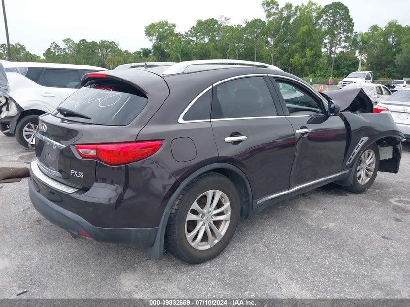 2012 Infiniti Fx35 VIN: JN8AS1MU6CM121201 Lot: 39832659
