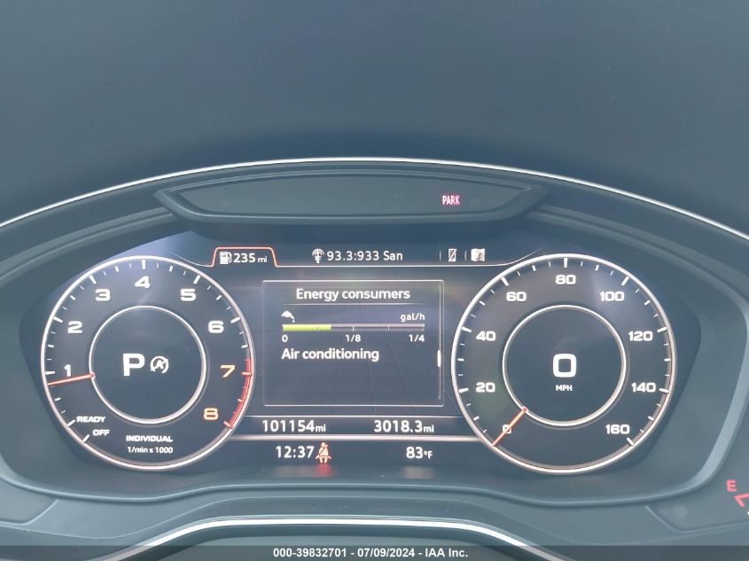 2018 Audi Q5 Premium Plus VIN: WA1BNAFY5J2002890 Lot: 39832701