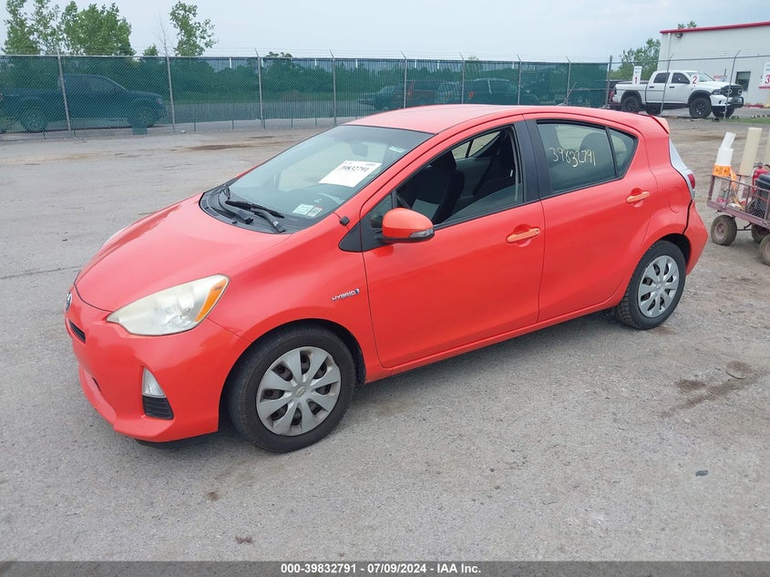 2012 Toyota Prius C Two VIN: JTDKDTB32C1013918 Lot: 39832791
