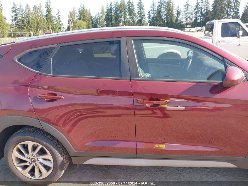 2018 Hyundai Tucson Sel VIN: KM8J3CA41JU625804 Lot: 39832858