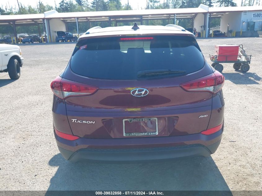2018 Hyundai Tucson Sel VIN: KM8J3CA41JU625804 Lot: 39832858