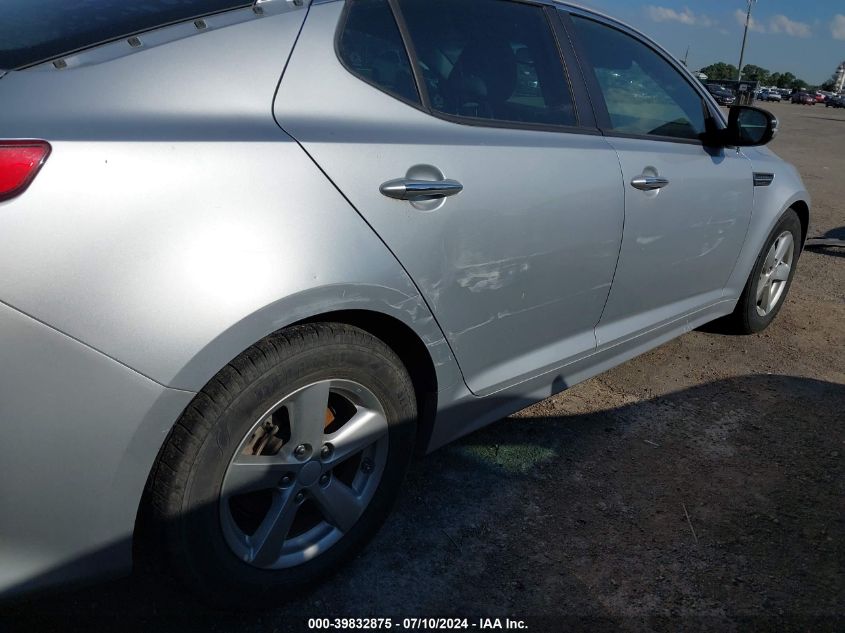 2015 Kia Optima Lx VIN: 5XXGM4A72FG486825 Lot: 39832875