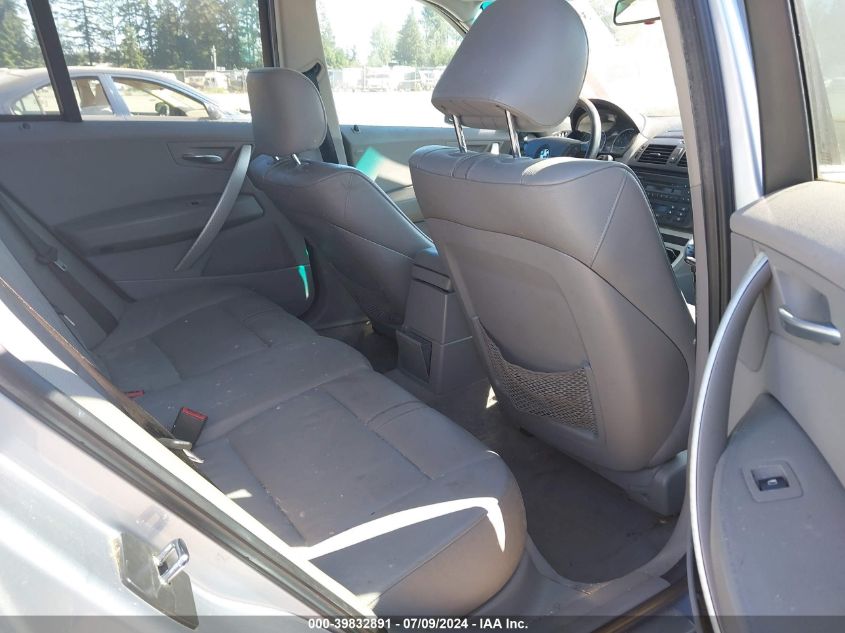 2006 BMW X3 3.0I VIN: WBXPA93446WG80561 Lot: 39832891