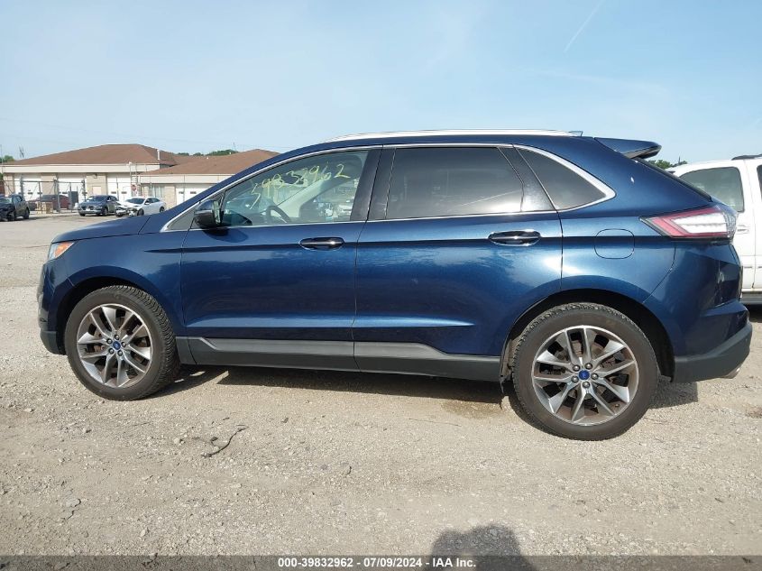 2017 Ford Edge Titanium VIN: 2FMPK4K96HBC35536 Lot: 39832962