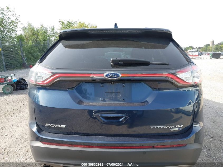 2017 Ford Edge Titanium VIN: 2FMPK4K96HBC35536 Lot: 39832962