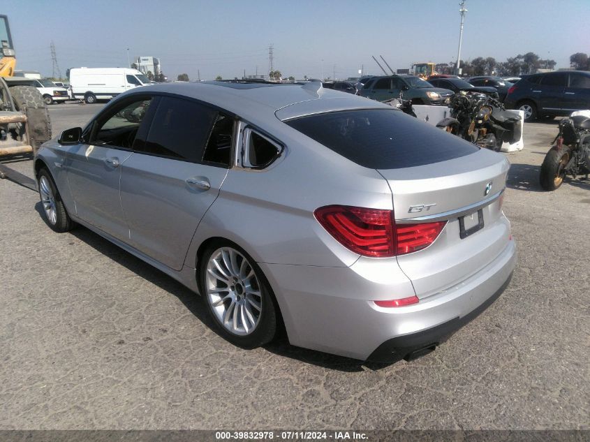 2012 BMW 550I Gran Turismo VIN: WBASN4C50CC210316 Lot: 39832978