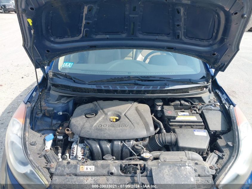 2013 Hyundai Elantra Limited VIN: KMHDH4AE2DU508850 Lot: 39833021