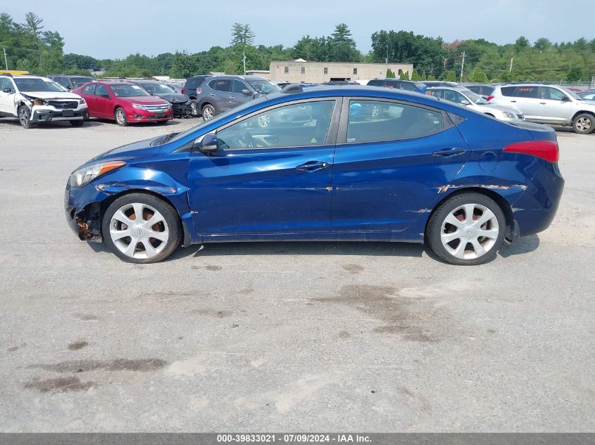 2013 Hyundai Elantra Limited VIN: KMHDH4AE2DU508850 Lot: 39833021
