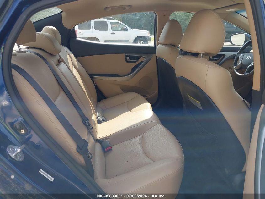 2013 Hyundai Elantra Limited VIN: KMHDH4AE2DU508850 Lot: 39833021