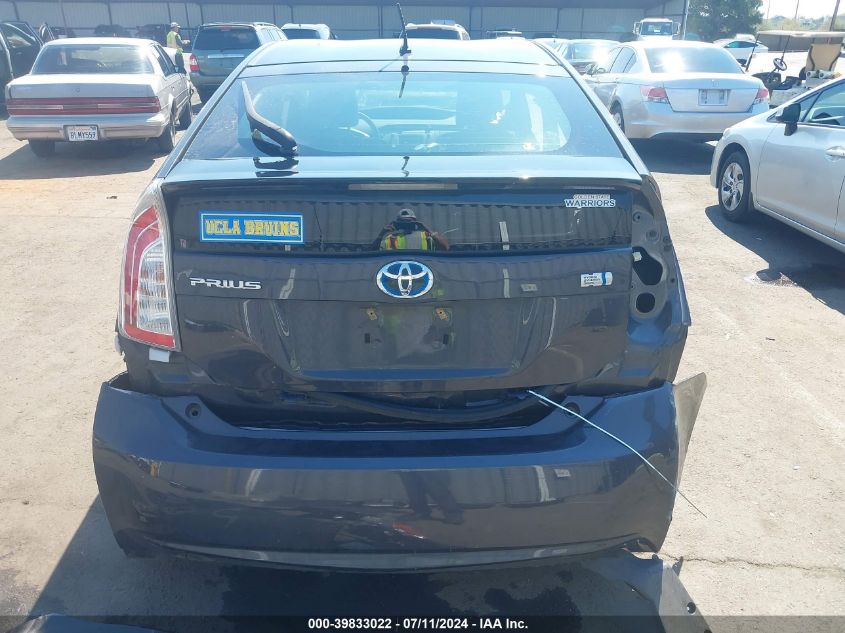 2014 Toyota Prius Two VIN: JTDKN3DU1E0391112 Lot: 39833022