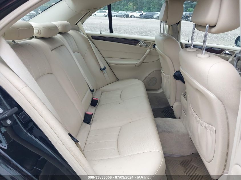 WDBRF92H17F881598 | 2007 MERCEDES-BENZ C 280