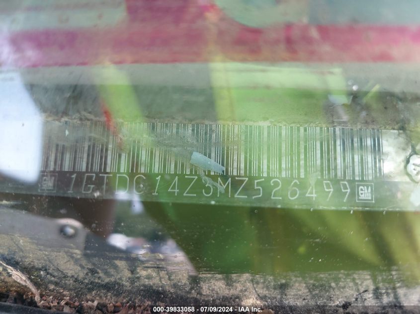 1991 GMC Sierra C1500 VIN: 1GTDC14Z3MZ526499 Lot: 39833058