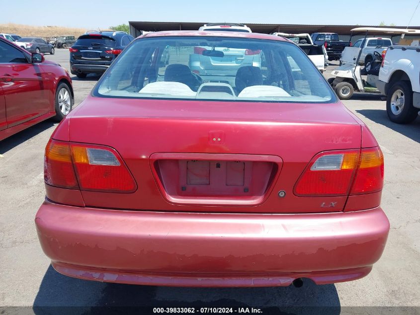 1999 Honda Civic Lx VIN: 1HGEJ667XXL034399 Lot: 39833062