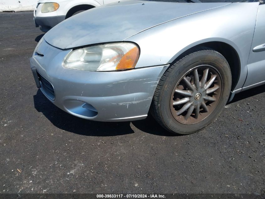 2002 Chrysler Sebring Limited VIN: 1C3EL65R42N103665 Lot: 39833117