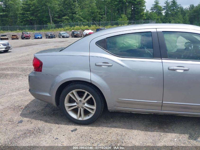 2013 Dodge Avenger Sxt VIN: 1C3CDZCB5DN591202 Lot: 39833146
