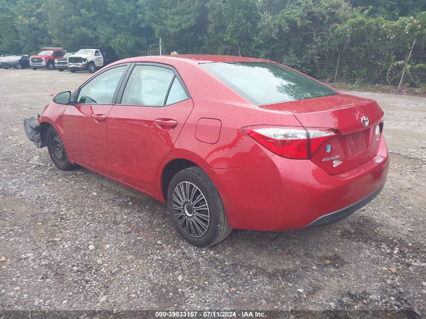 2014 Toyota Corolla Le VIN: 2T1BURHE2EC072980 Lot: 39833157