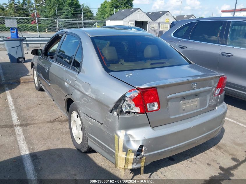 JHMES96665S012129 | 2005 HONDA CIVIC HYBRID