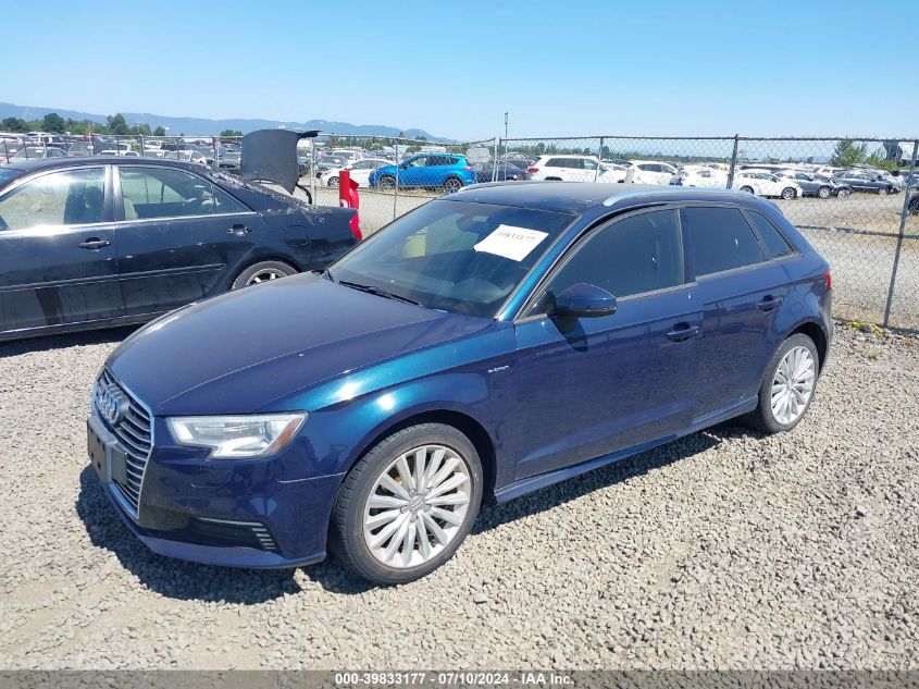 2017 Audi A3 E-Tron 1.4T Premium VIN: WAUUPBFFXHA108830 Lot: 39833177