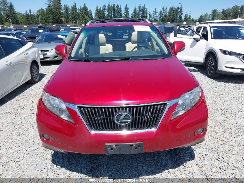 2012 Lexus Rx 350 VIN: 2T2BK1BA4CC143036 Lot: 39833232