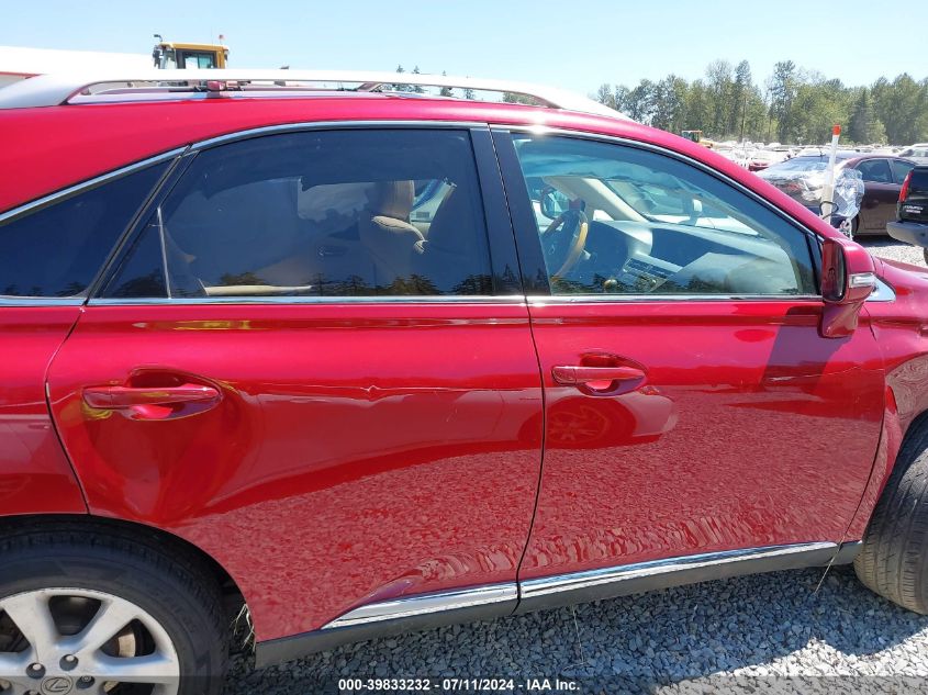 2012 Lexus Rx 350 VIN: 2T2BK1BA4CC143036 Lot: 39833232