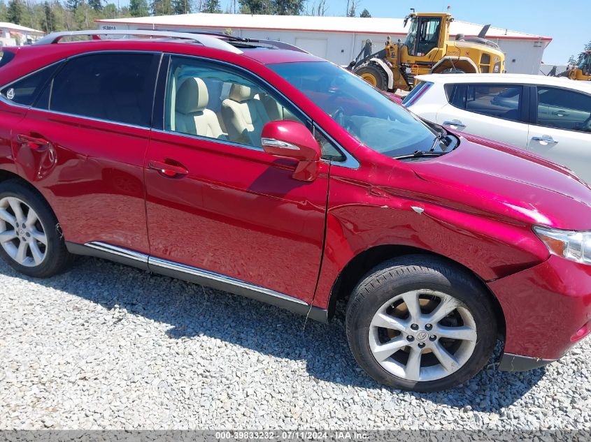 2012 Lexus Rx 350 VIN: 2T2BK1BA4CC143036 Lot: 39833232