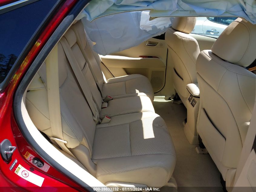 2012 Lexus Rx 350 VIN: 2T2BK1BA4CC143036 Lot: 39833232