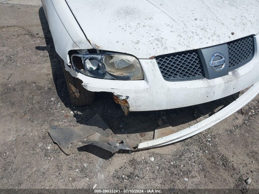 2006 Nissan Sentra 1.8S VIN: 3N1CB51D86L559803 Lot: 39833241