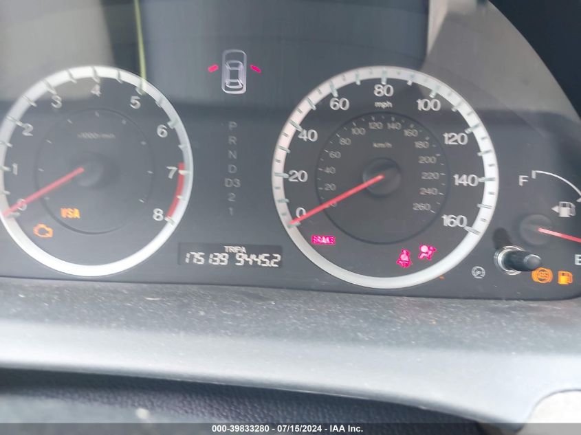 2009 Honda Accord 2.4 Lx-P VIN: 1HGCP26419A027361 Lot: 39833280