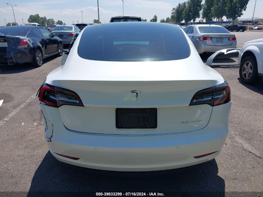 2022 Tesla Model 3 Long Range Dual Motor All-Wheel Drive VIN: 5YJ3E1EB9NF130382 Lot: 39833299