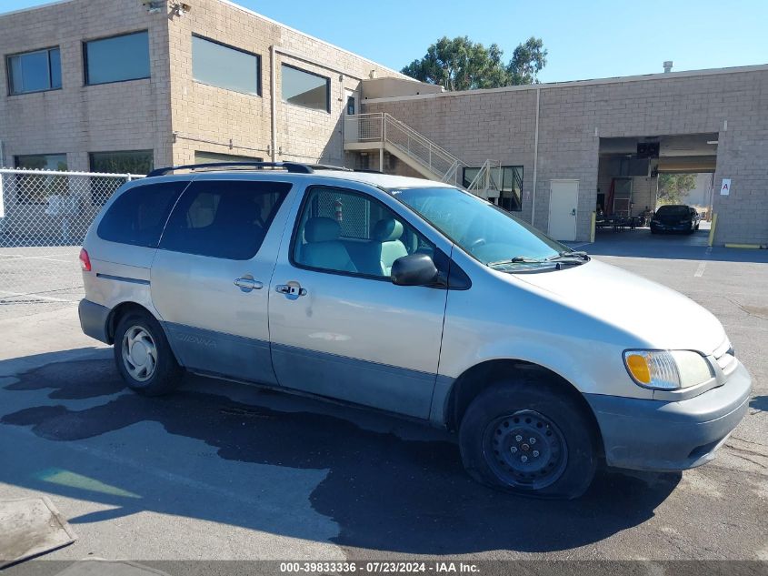2002 Toyota Sienna Le VIN: 4T3ZF13C32U449737 Lot: 39833336