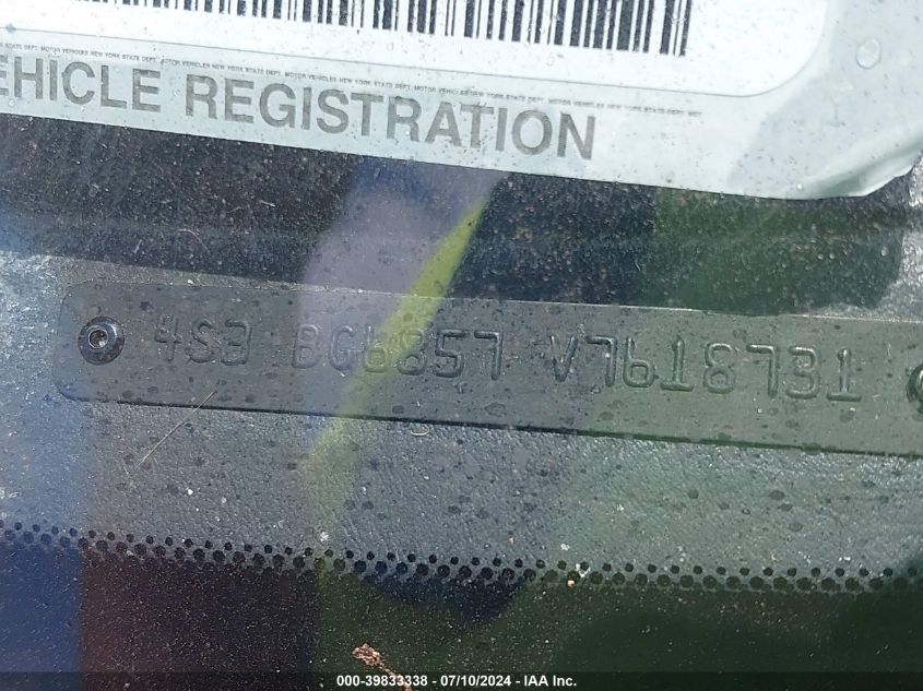 1997 Subaru Legacy Outback/Outback Limited VIN: 4S3BG6857V7618731 Lot: 39833338