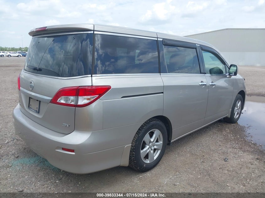 2013 Nissan Quest Sv VIN: JN8AE2KP4D9067153 Lot: 39833344
